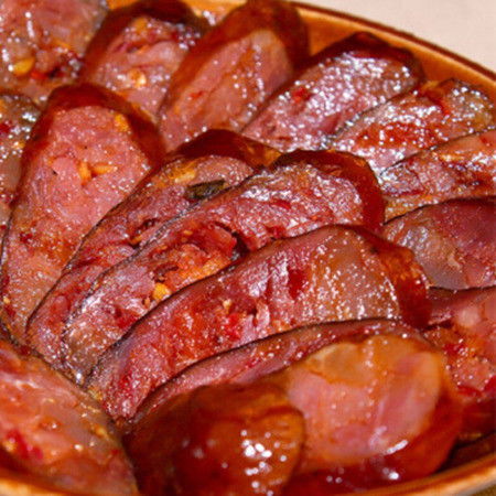 五峰特產(chǎn)土豬臘肉香腸灌腸臘腸農(nóng)家自制 400g 袋 包郵